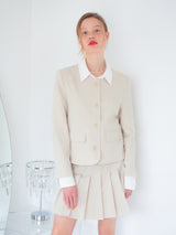 MARIE BASIC ROUND JACKET_BEIGE (6580083261558)