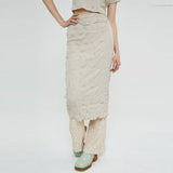 ウェイビースカート / WAVY SKIRT (BEIGE)