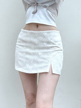 ハートロースリットミニスカート / 942. Heart low slit mini sk (2color)