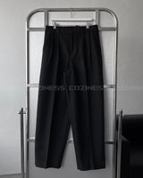 CRシャッフルツータックウールワイドパンツ (3 colors)
