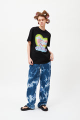 ウィッティバニートムボーイグラフィックTシャツ / WITTY BUNNY TOMBOY GRAPHIC T-SHIRT [BLACK]