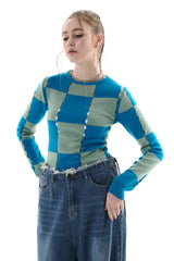 CHECK HOLE KNIT