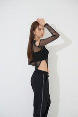 スプリットショルダーボディスーツ/(9240) Split Shoulder Bodysuit