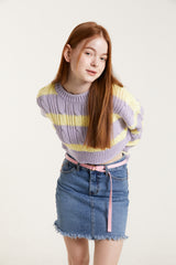 ローカットヘムスカート/RAW CUT HEM SKIRT