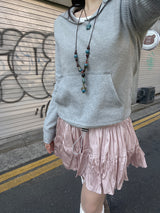 ミックスフードスウェットシャツ / Mixed hooded sweatshirt.