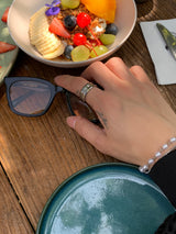 ASCLO Pearl & Chain Bracelet