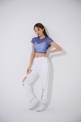4ラインメッシュクロップトップ/TOP(9360) 4 Line Mesh Crop Tee