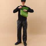 Round Flap Crossbody Bag (Green)