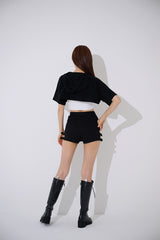 バックルフードボレロ/TOP(9365) Buckle Hooded Bolero