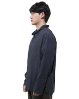 モックネックシャツ-NAVY （送料込）- WooStore
