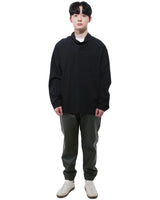 モックネックシャツ-BLACK （送料込）- WooStore