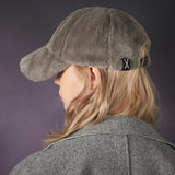Fur logo point ball cap GRAY