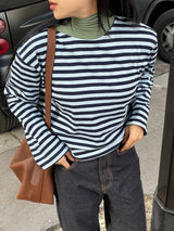 Verdant stripe T-shirts
