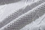ケーブルニットロゴマフラー/CABLE KNIT LOGO MUFFLER_LIGHT GREY