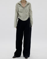 デービーシャーリングジャンパー/Davy shirring jumper (3color)