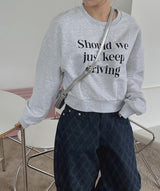 シュークロップスウェットシャツ / Shoe Crop Sweatshirt (3color)