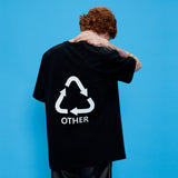 OTHER-Logo T-shirt [Black] (6592465469558)