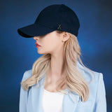 Stud logo over fit ball cap NAVY