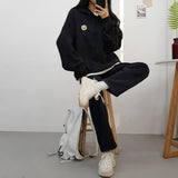 フラワー刺繡フーディー / Flower embroidered hood
