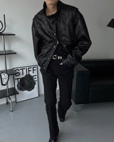 TAP Crack Effect Suede Jacket