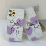 Purple Small Ribbon - Love Ribbon Phone Case_matt
