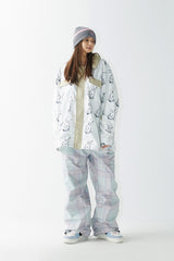 BEARRABBIT カラーフリースシャツ / BSR2223FWJK106 BEARRABBIT COLLAR FLEECE SHIRT WHITE
