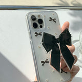 リボンペールフォーンケースリボントックセット_グリッター