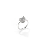 クリスタルハートリング / Crystal Heart Ring (White)