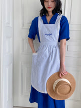Candy Stripe Apron Embroidered Apron
