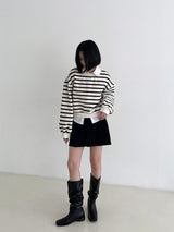 フラットミニスカート/Flat mini skirt (4color)