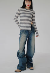 ボヘミアンデニムパンツ / bohemian denim trousers