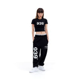 939 LOGO CROP TOP (BLACK)