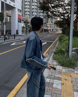 HD County Slit Denim Pants