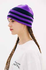 LOGO STRIPE BEANIE