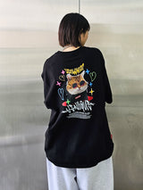 サングラスキャット半袖Tシャツ / VENTIQUE Sunglasses cat T-shirt 3color