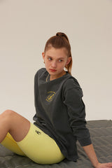 スポーツピグメントロングTシャツ／KIRSH SPORTS PIGMENT LONG SLEEVE T-SHIRT [CHARCOAL]