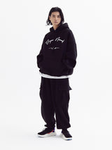 バルーンオーバーカーゴフリースジョガーパンツ(black)