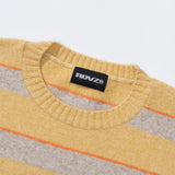 ブークルポイントストライプニット / BOUCLE POINT STRIPE KNIT - YELLOW