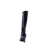 Basic Stiletto Boots Heel(Glossy Black)