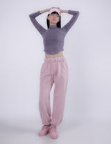 STITCHES TRACK PANTS (PINK)