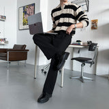 LMN Twisted Open Carriage Single Collar Knitwear (4 colors)