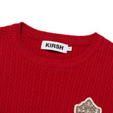 EMBLEM WAPPEN ROUND NECK KNIT [RED]