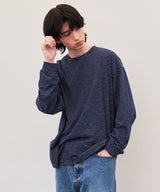 STRIPE LONG SLEEVE T-SHIRT (BLACK/IVORY/NAVY)