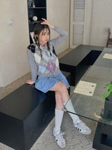 アーガイルルーピーカーディガン /  argyle loopy cardigan