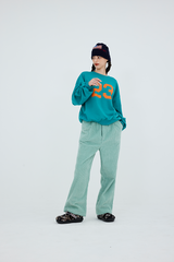 23 Print Sweatshirt (deep mint)