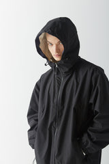ウィンドブレーカーフーデッドリバーシブルジャケット/BSR2223FWJK036 TWAN WINDBREAKER HOODED REVERSIBLE JACKET CREAM/BLACK