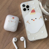 スノーマン_スノークリスマスAirPodsケース_マット