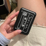 ロックンロールカセットmagsafeレザーポケットウォレット