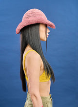 Crochet Cowboy Hat (indipink)