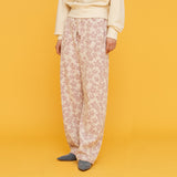 ツイードフラワーバンディングパンツ / TWEED FLOWER BANDING PANTS_PINK